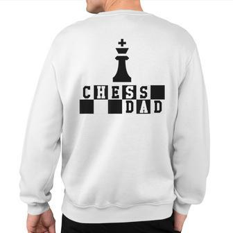 Chess Dad Cheesy Corn Dad Joke Checkmate Sweatshirt Back Print | Mazezy