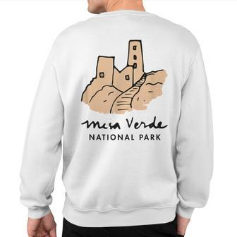 Family Vacation Retro Mesa Verde National Park Sweatshirt Back Print | Mazezy