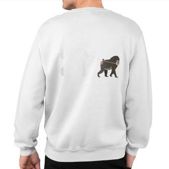 Walking Mandrill Sweatshirt Back Print | Mazezy