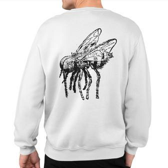 House Fly Fun Vintage Insect Bug Apparel Sweatshirt Back Print | Mazezy
