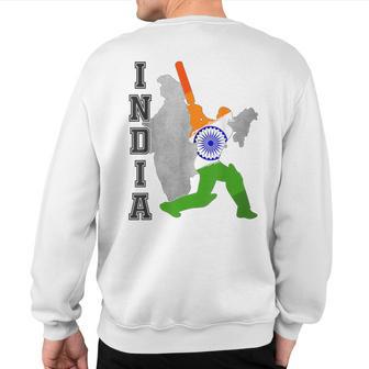 Indian Cricket Jersey India Cricket Team Lover Supporter Sweatshirt Back Print - Thegiftio UK