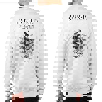 Jane Eyre Charlotte Bronte Cover Title Page Sweatshirt Back Print | Mazezy