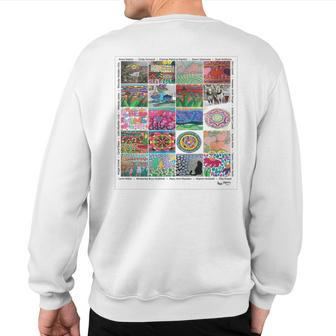 Just Color Colorist Community Collage Sweatshirt Back Print | Mazezy