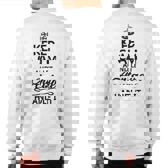 Keep Calm And Let Antoine Handle It Name Sweatshirt Back Print | Mazezy