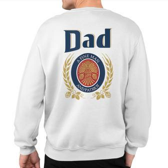 Miller Dad A Fine Man And Patriot Fathers Day Sweatshirt Back Print | Mazezy