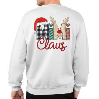 Mimi Claus Reindeer Christmas Sweatshirt Back Print - Seseable