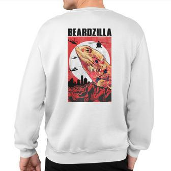 New Beardzilla Bearded Dragon Sweatshirt Back Print | Mazezy