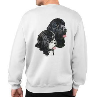 Newfoundland Dogs Including Landseer Sweatshirt Back Print | Mazezy