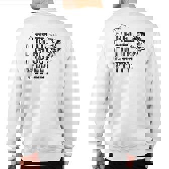 Pepe Fishing Reel Cool Pepe Sweatshirt Back Print | Mazezy