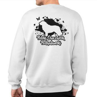 Polski Owczarek Podhalanski Dog Breed Sweatshirt Back Print | Mazezy