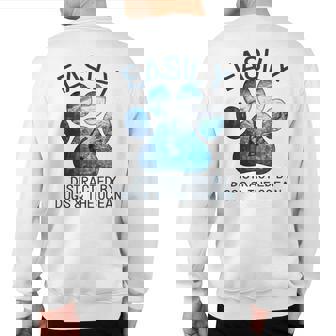 Scuba Diving Easily Distracted By Dogs And The Ocean Sweatshirt Back Print | Mazezy