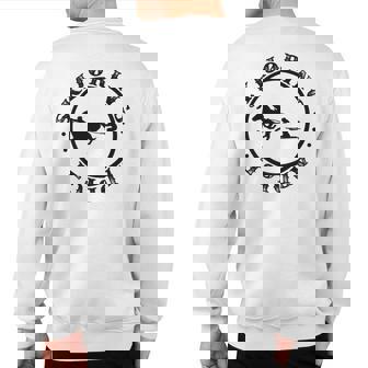 Skijoring Addict I Love Skijoring Sweatshirt Back Print | Mazezy