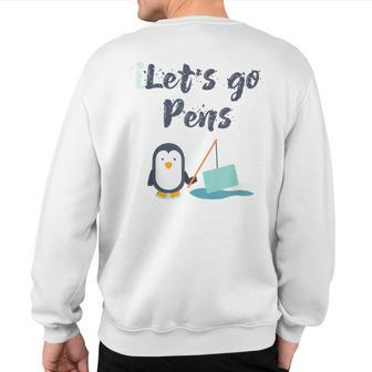 Sports 'S Lets Go Pens Hockey Penguins Sweatshirt Back Print | Mazezy