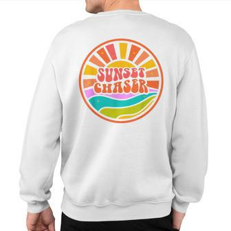 Sunset Chaser Happy Summer Collection Sweatshirt Back Print | Mazezy
