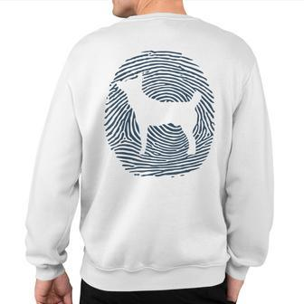 Tahltan Bear Dog Dna I Fingerprint Tahltan Bear Dog Sweatshirt Back Print | Mazezy