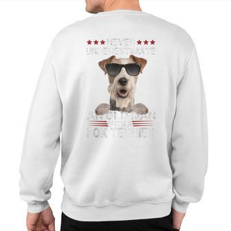 Never Underestimate An Old Man With A Fox Terrier Sweatshirt Back Print | Mazezy