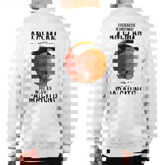Never Underestimate An Old Man Who Loves Parachuting Sweatshirt Back Print - Thegiftio UK