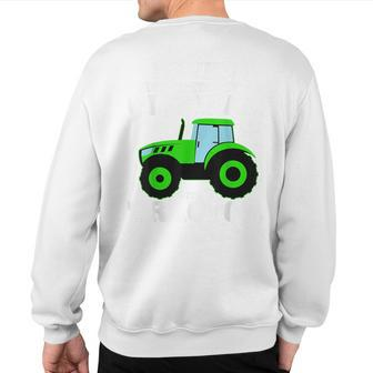 Never Underestimate An Old Man With A Tractor Driver Farmer Sweatshirt Back Print - Seseable