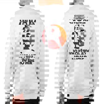 Never Underestimate An Old November Man Who Loves Judo Sweatshirt Back Print | Seseable CA
