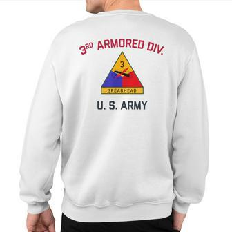 Us Army 3Rd Armored Division Spearhead Ww2 Vintage Tank Sweatshirt Back Print | Mazezy