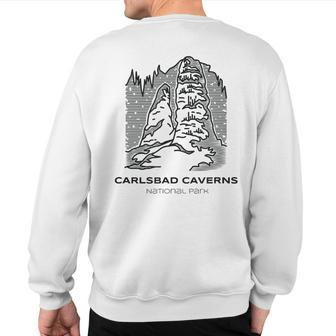 Vintage Carlsbad Caverns National Park Hike Sweatshirt Back Print | Mazezy