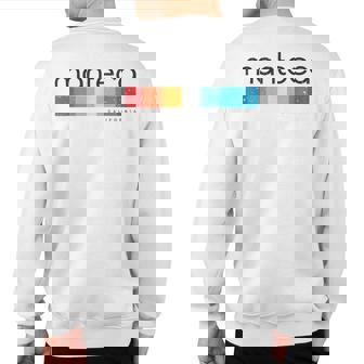 Vintage Manteca California Ca Retro Sweatshirt Back Print | Mazezy