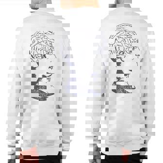Vintage Phrenology Anatomy Brain Skull Diagram Sweatshirt Back Print | Mazezy