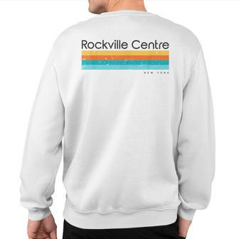 Vintage Rockville Centre New York Retro Sweatshirt Back Print | Mazezy