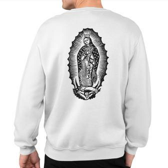 Virgin Mary Santa Maria Catholic Church Group Sweatshirt Back Print | Mazezy