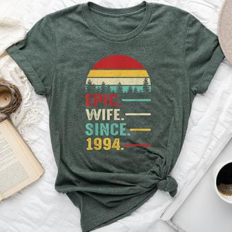 29Th Wedding Anniversary For Her Epic Wife Since 1994 Bella Canvas T-shirt | Mazezy