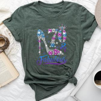 70 And Fabulous Stepping Into My 70Th Birthday Women's Bella Canvas T-shirt | Mazezy