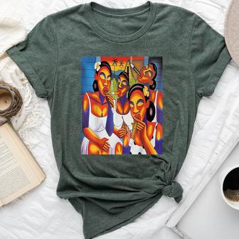 Afro Cuban Cigar Women Bella Canvas T-shirt | Mazezy
