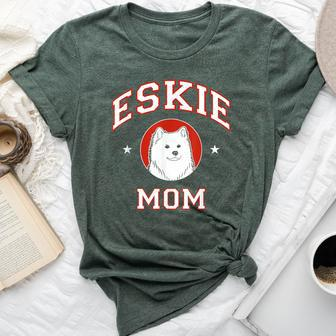 American Eskimo Dog Mom Dog Mother Bella Canvas T-shirt | Mazezy