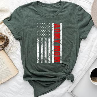 American Flag Army Mom Army Mother Bella Canvas T-shirt | Mazezy UK