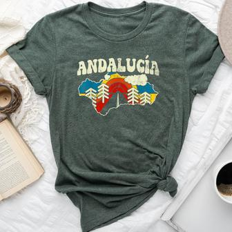 Andalusia Spain Vintage Spanish Community Rainbow Retro 70S Bella Canvas T-shirt | Mazezy