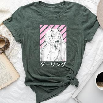 Anime Girl Waifu Who Loves Anime Ramen And Sketching Japan Bella Canvas T-shirt | Mazezy