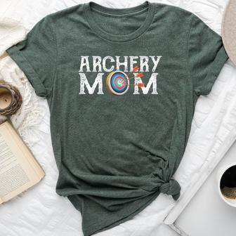 Archery Archer Mom Target Proud Parent Bow Arrow Bella Canvas T-shirt | Mazezy