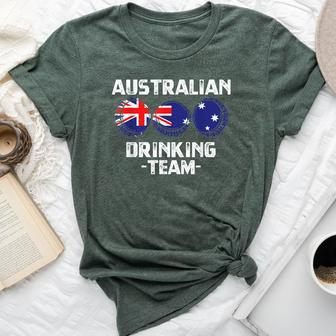 Australian Beer Drinking Team Flag Party Bella Canvas T-shirt - Seseable