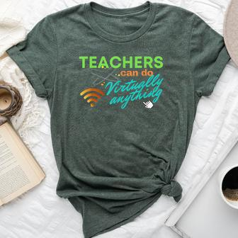 Back To School Virtual Teacher Appreciation Bella Canvas T-shirt | Mazezy
