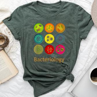 Bacteriology Fun Education For Men Women Dark Bella Canvas T-shirt | Mazezy