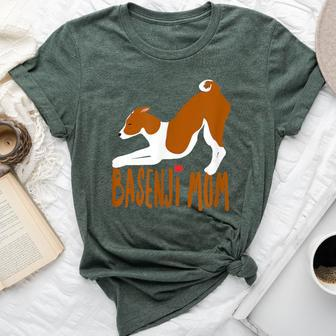 Basenji I Love My Mom -Cute And Fun For Dog People Bella Canvas T-shirt | Mazezy