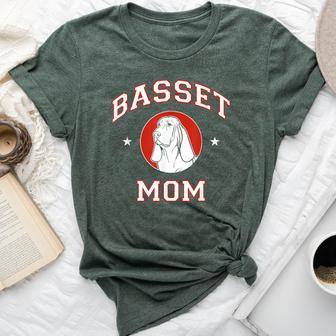 Basset Hound Mom Dog Mother Bella Canvas T-shirt | Mazezy