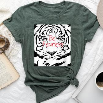Beautiful White Siberian Bangle Tiger Bella Canvas T-shirt | Mazezy