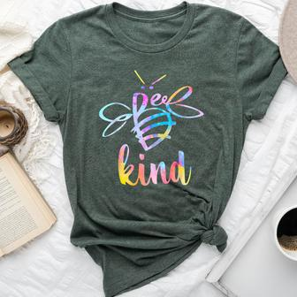 Bee Kind Tie Dye Be Kind Kindness Cute Bella Canvas T-shirt - Monsterry