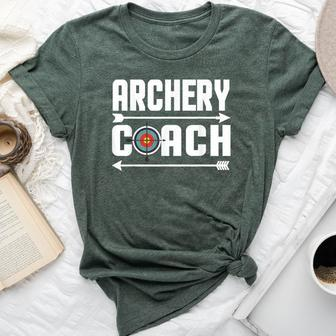 Best Archery Coach Archer Target Board Teacher Bella Canvas T-shirt | Mazezy