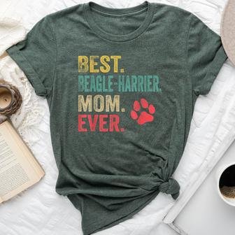 Best Beagle-Harrier Mom Ever Vintage Mother Dog Lover Bella Canvas T-shirt | Mazezy