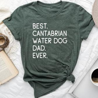 Best Cantabrian Water Dog Dad Ever Perro De Agua Cantábrico Bella Canvas T-shirt | Mazezy