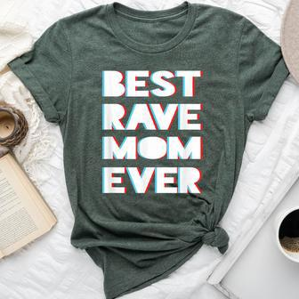 Best Rave Mom Ever Festival Bella Canvas T-shirt | Mazezy