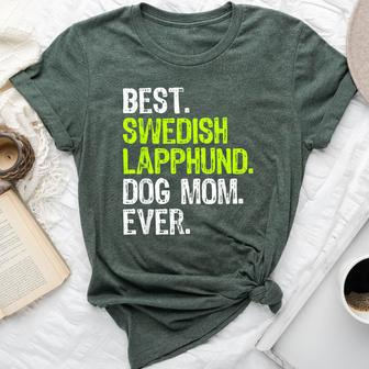 Best Swedish Lapphund Dog Mom Ever Dog Lovers Bella Canvas T-shirt | Mazezy