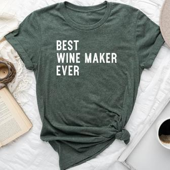 Best Wine Maker Ever Graduation New Bella Canvas T-shirt | Mazezy